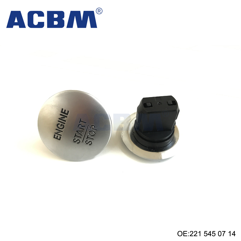 适用于奔驰汽车配件 无钥匙启动停止一键启动按钮开关 ACBM 爱车贝母 OEM 2215450714